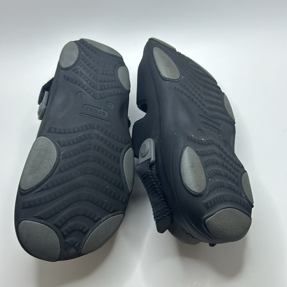 Crocs All Terrain Black With Adjustable straps Sandal Shoes 5 youth - Picture 4 of 7